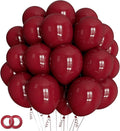100pcs Burgundy Balloons 12inch Dark Red Maroon Party Latex Balloons for Graduation Thanksgiving Wedding Engagement Birthday Anniversary Valentines Party Decorations