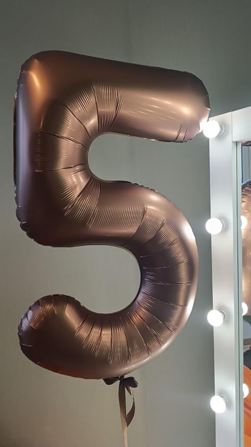 Dark Brown Number 15 Balloon 40 inch, Coffee Brown 15 Number Balloons, 15th Birthday Decorations, Chocolate 15 Year Old Girls Boys Dark Brown Party Supplies