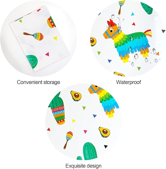 2pcs Cactus Llama Taco Table Cloth for Mexican Final Fiesta Party Decoration Bachelorette Party, Disposable Rectangle Cinco De Mayo Party Tablecovers, Summer Beach Mexican Party Party Supplies
