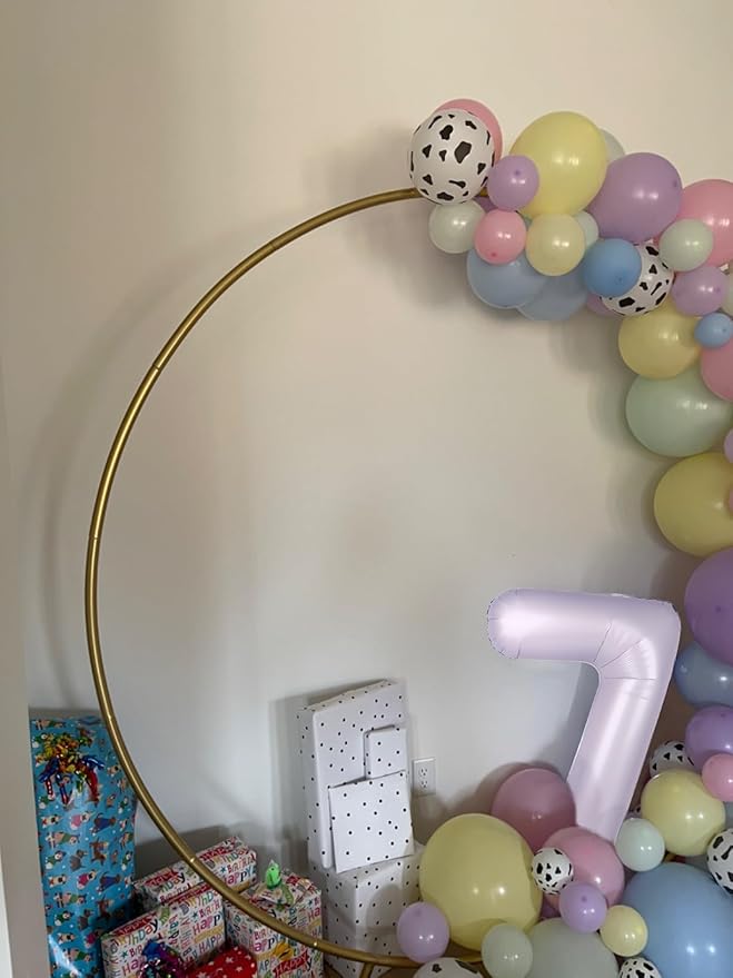 7 Balloon Numbers 40 Inch, 6 7 Birthday Decorations, Cream Purple Seven Birthday Decor, 7 17 27 70 Year Old Balloon Number for Engagement, Wedding, Graduations