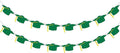 16PCS Green 2025 Graduation Banner, Class of 2025 Banner, Glitter Congrats Grad Banner, High School College Graduation Party Decorations Supplies Decor