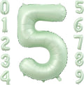 40 Inch Olive Green Large Number Balloons 0-9, Number 5 Balloons Foil Mylar Big Number Balloons, Helium Number Balloons Decorations For Birthday, Anniversary Events, Wedding Party