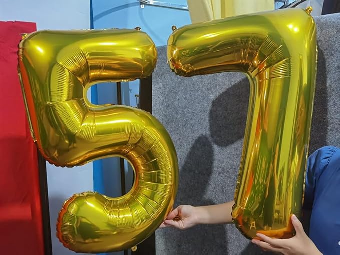 32 Inch Gold Number 4 Balloons Foil Ballon Digital Birthday Party Decoration Supplies (Gold Number 4 Balloon)