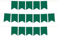 Andaz Press Hanging Pennant Banner with String, Emerald Green, 1-Set, 24 Pennants, Approx. 12-Feet Long