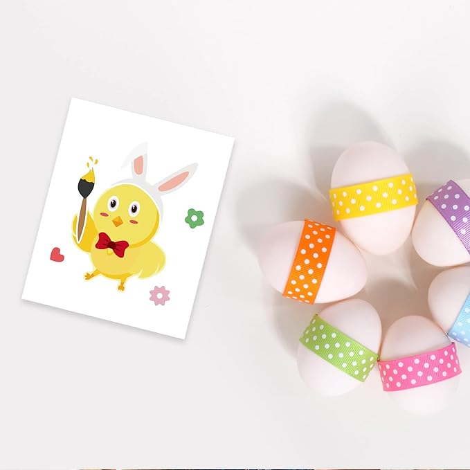24 Sheets Easter Stickers Make a Face Stickers for Kids DIY Easter Egg Bunny Sticker Sheet for Boys Girls Children Easter Party Supplies Exchange Gifts