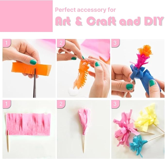 PartyWoo Pastel Crepe Paper Streamers 4pcs 328ft Pack of Pastel Rainbow Colorful Crepe Paper Streamers for Graduation Baby Shower Unicorn Easter Safari Spring Rainbow Theme Birthday Party Decorations