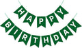 Dark Green Happy Birthday Banner Sign Birthday Bunting Banner Garland for Kids Girl Woman Tea Party Decorations Bunting Flag Party Supplies