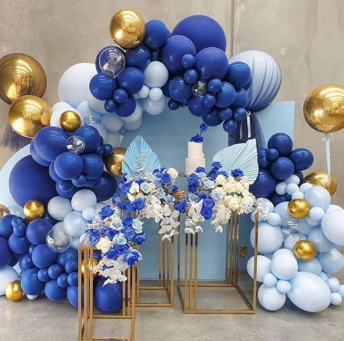 18 Inch Royal Blue Large Balloons - 35Pcs Thick Blue Balloons Big Round Latex Party Balloons for Birthday Baby Shower Wedding Graduation Blue Themed Party Decorations
