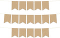 Andaz Press Hanging Pennant Banner with String, Tan, 1-Set, 24 Pennants, Approx. 12-Feet Long