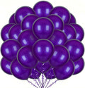 400 Pcs Dark Purple Balloons 12 Inch Round Helium Purple Bulk Latex Balloon for Wedding Graduation Birthdays Christmas Party Decorations