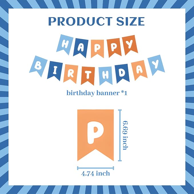 ZHENGYE Happy Birthday Banner Sign Party Decoration for Kids Girls Birthday Party Decorations Supplies