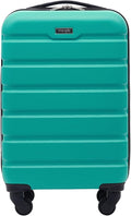 Wrangler 22" Hardside Spinner Carry-On Luggage, Teal
