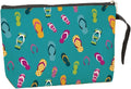 Makeup Bag Slipper Gifts for Beach Vacation Essentials Beach Holiday Cruise Essentials Makeup Bag for Women beach Lover Gifts for Girls Sister Friends Christmas Birthday Gift Slipper Cosmetic Bags