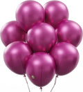 AFTERLOON® Biodegradable Balloons Pearlized Fuchsia 12 Inch 100 Pack, Pearlescent Thickened Extra Strong Latex Helium Float, for Baby Shower Gender Reveal Garland Wedding Birthday Party Decorations