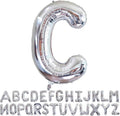 Silver Letter C Balloons 40 inch Large Alphabet C Balloons Silver Helium Foil Letter Balloon Banner for Birthday Party Anniversary Wedding Decoration
