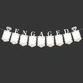KatchOn, Large Engaged Banner for Pictures - 10 Feet, No DIY | Engagement Photo Banner for Engagement Party Decorations | Just Engaged Decorations, Picture Frames for Anniversary Decor, Wedding Decor