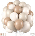 Netural Balloons,50PCS 12 Inch Double Stuffed Boho Cream Tan Sand White Balloons for Boho Birthday Baby Shower Bridal Shower Wedding Party Decorations