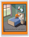 NobleWorks - Oversize Funny Birthday Paper Card 8.5 x 11 Inch with Envelope (1 Pack) Large Jumbo Bday Snooze Button J6396BDG
