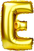 Glanzzeit 16 Inch Gold Balloons Decor Letters A to Z Numbers 0 to 9 for Wedding Prom Birthday Party (Letter E)
