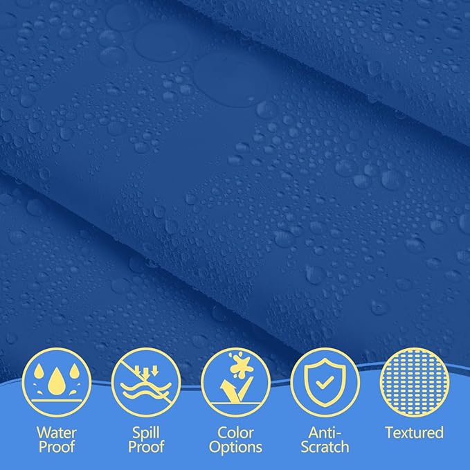 8-Count Royal Blue Disposable Plastic Tablecloths Rectangle 54x108 Inch - Extra Long Waterproof Banquet Table Covers for Parties & Catering