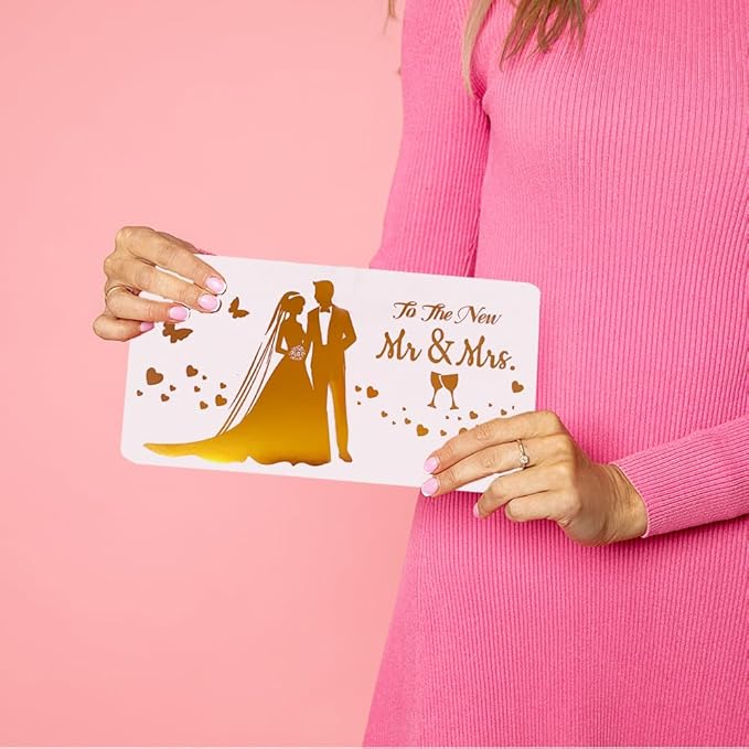 Wedding Money Card, Wedding Card for Cash Gifts, Weddings Money Holder, Wedding's Cards for Bride and Congratulations Elegant Marriage for Bridal Shower, Shower, Son & Daughter in Law