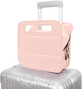 CONTAIL 13 Inch 3L 4-in-1 Travel Essentials Organizer, Small Business Handbag, Suitcase Drink Holder,Phone Tablet Holder,Airport Accessories Storage,Pink