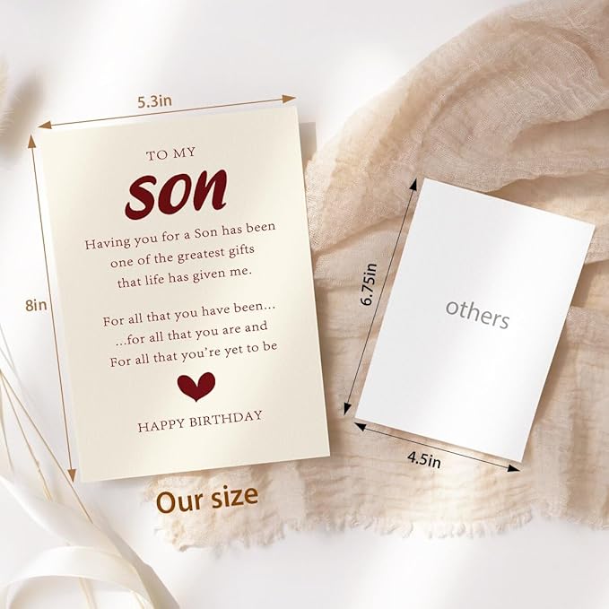 Birthday Card for Son, Funny Son Birthday Card, Gifts for Sons Adult Gift Ideas, Birthday Cards from Mom Dad