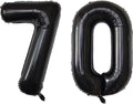 Number Balloons Black Party Balloon - Giant Number 10 Balloon, 40 Inch Large Balloon for Birthday Decorations, Black Party Supplies for Men Women