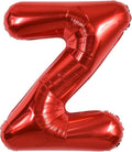 TONIFUL 40 Inch Large Bright Red Letter Balloons A-Z, Giant Jumbo Helium Foil Mylar Big Letter Z Balloons for Birthday Party Anniversary Wedding Decorations