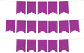 Andaz Press Hanging Pennant Banner with String, Plum Purple Violet, 1-Set, 24 Pennants, Approx. 12-Feet Long