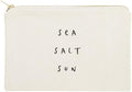 The Cotton & Canvas Co. Sea Salt Sun Summer Beach Cosmetic Bag and Travel Make Up Pouch