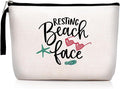 Hanamiya Na Beach Vacation Cosmetic Bag Girls Trip Gifts Favors, Beach Stuff Makeup Bag, Ocean Gifts Weekend Bag, Friendship for Women Girls, Summer Ocean Essentials Survival Kit for Graduation Trip