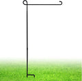 Garden Flag Stand, Thickened Pole Sturdy Straight Premium Metal Yard Flag Holder Weather-Proof Flagpole Seasonal Garden Flag, Christmas Garden Flag, Outdoor Decor Decoration