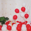 200 Pcs Red and White 5 Inch Balloons Matte Thicken Latex Small Balloon for Wedding Birthday Graduation Baby Shower Christmas Valentine’s Day Party Decorations