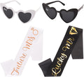 Engagement Party Decorations Future Mrs And Lucky Mr Sunglasses And Sash for Engagement Decorations Just Engaged Wedding Party Accessories Mr and Mrs Sign Gift