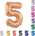 YPSelected 32 Inch Large Foil Helium Number Balloon Birthday Wedding Party 0-9 (Orange, 5)