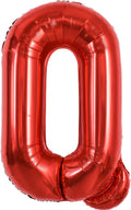 TONIFUL 40 Inch Large Bright Red Letter Balloons A-Z, Giant Jumbo Helium Foil Mylar Big Letter Q Balloons for Birthday Party Anniversary Wedding Decorations