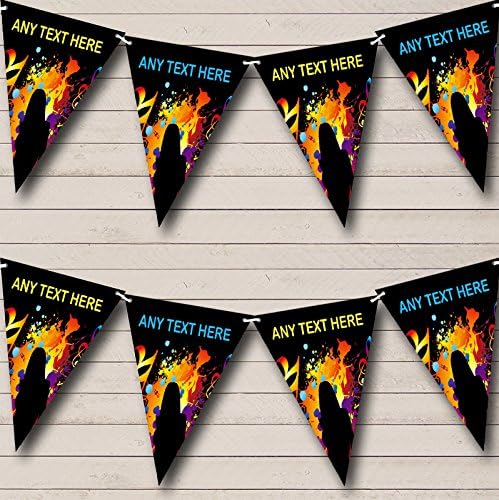 60's 70's 80's Disco Personalized Birthday Party Bunting - Hanging Party Decoration - Birthday Party Banner Garland | Decorative Party Supplies