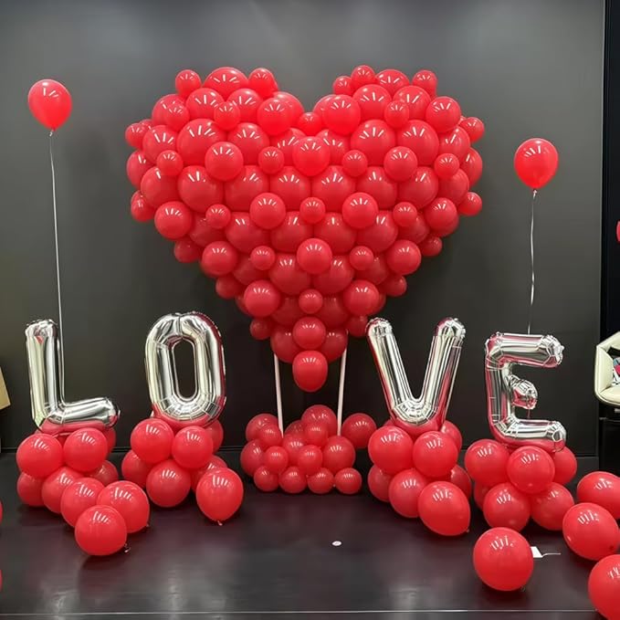 400 Pcs Red Balloons 12 Inch Bulk Latex Balloon for Birthdays Weddings Party Decorations
