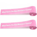 2 Rolls 2 Inch x 150 Feet Baby Shower Measuring Tape Tummy Measure Belly Game Paper Belly Measuring Tape for Baby Shower Party Decorations Supplies (Pink)