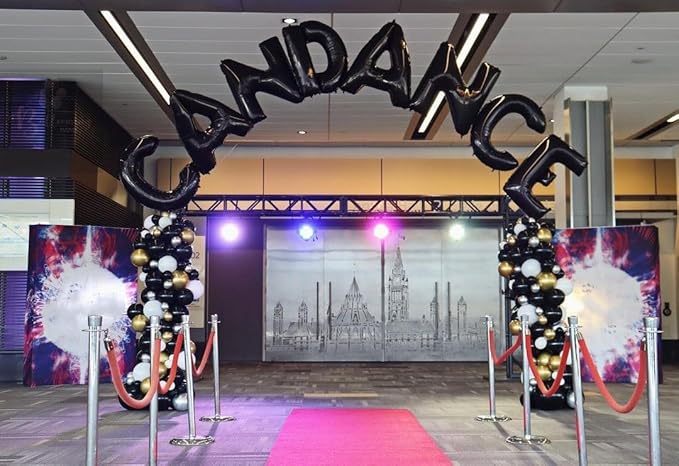 Black Letter T Balloons, 40 Inch Alphabet T Letter Balloons Foil Mylar Big Letter Balloons for Birthday Party Anniversary New Year Graduation Wedding Decorations