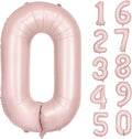 40 inch Pink Number Balloon Light Pink 0 Balloon Number 0 Balloon for Birthday Party Decorations