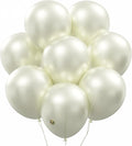 AFTERLOON® Biodegradable Balloons Pearlized White 12 Inch Pearl Color 100 Pack, Pearlescent Thickened Extra Strong Latex Helium Float, for Baby Shower Gender Reveal Wedding Birthday Party Decorations