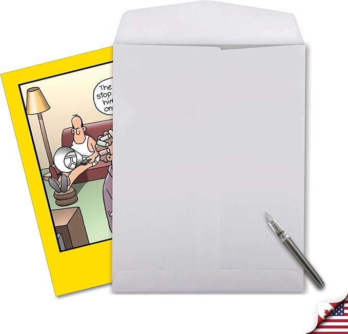 NobleWorks -1 Funny Birthday Card Inappropriate (8.5 x 11 Inch) - Humor Cartoon Bday Notecard with Envelope - Stop Scratching J8304BDG