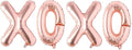 Soochat XOXO Balloons Valentine Letters Mylar Foil Balloons Engagement Valentines Day Wedding Marriage Bridal Shower Birthday Party Decor Photo Props Decorations (Rose Glod)