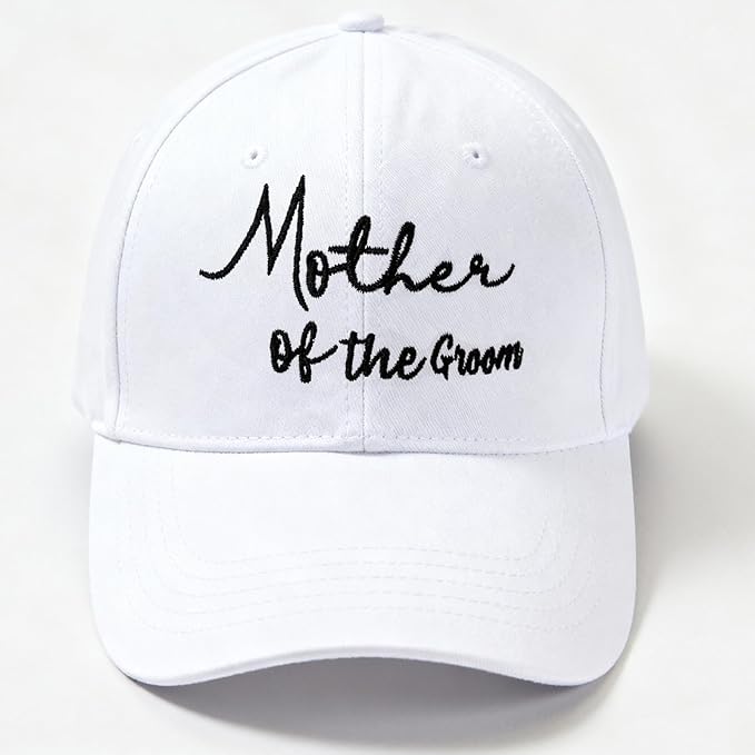 Adjustable Embroidered Hat for Bridal Shower Wedding Engagement Anniversary Honeymoon Newlyweds Couples Gifts