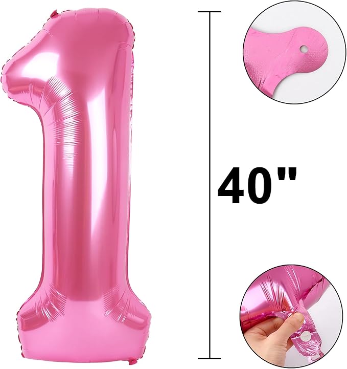 40 Inch Pink Number 15 Digital Balloon,Jumbo Mylar Foil Helium Balloon for 15 Balloons for Birthday Party,Wedding Anniversary Party Decorations