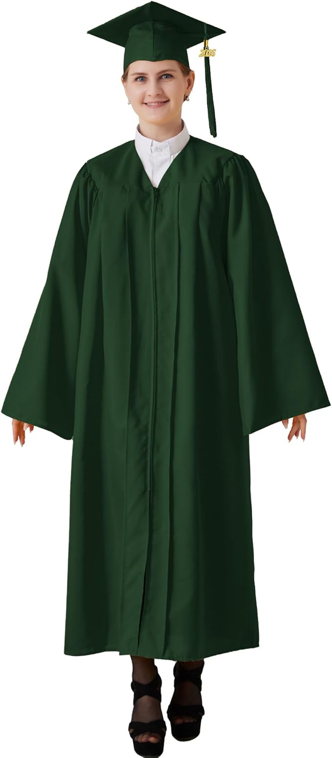 GraduatePro Matte Graduation Cap and Gown Class of 2026 Set Bulk with Tassel for High School & College 12 Colors