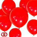 ASIYUHY Red Balloons 12 Inch 100 Pack Thicken Latex Red Balloon with 2 Rolls of Ribbon Round Helium Balloons for Christmas Valentine Birthday Wedding Baby Shower Party Decorations
