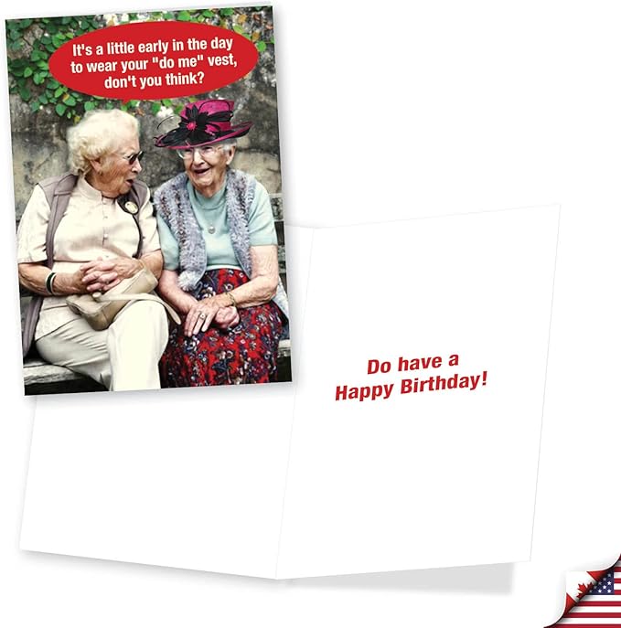NobleWorks Assortment Pack of 3 Hilarious Birthday Greeting Cards with Envelopes (3 Designs, 1 Each) Young At Heart VC7958BDG-C1x3